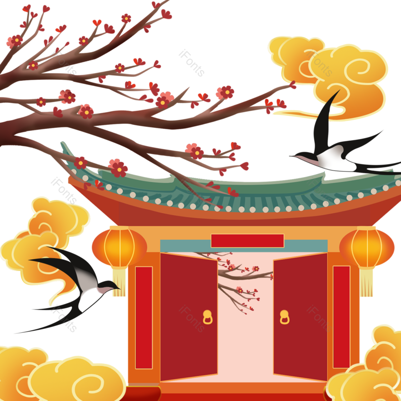 祥云图片,节日元素,卡通PNG,春节免抠素材